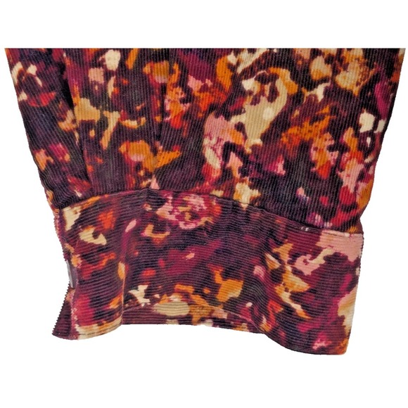 CATHERINES Plus Size Blouse Top 1X 18-20 100% Cotton Fine Gauge Cord EXCELLENT - Picture 7 of 10